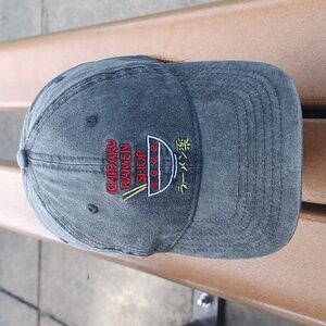 Naruto Unisex Ichiraku Ramen Shop Washed Adjustable Baseball Hat - Black OSFM